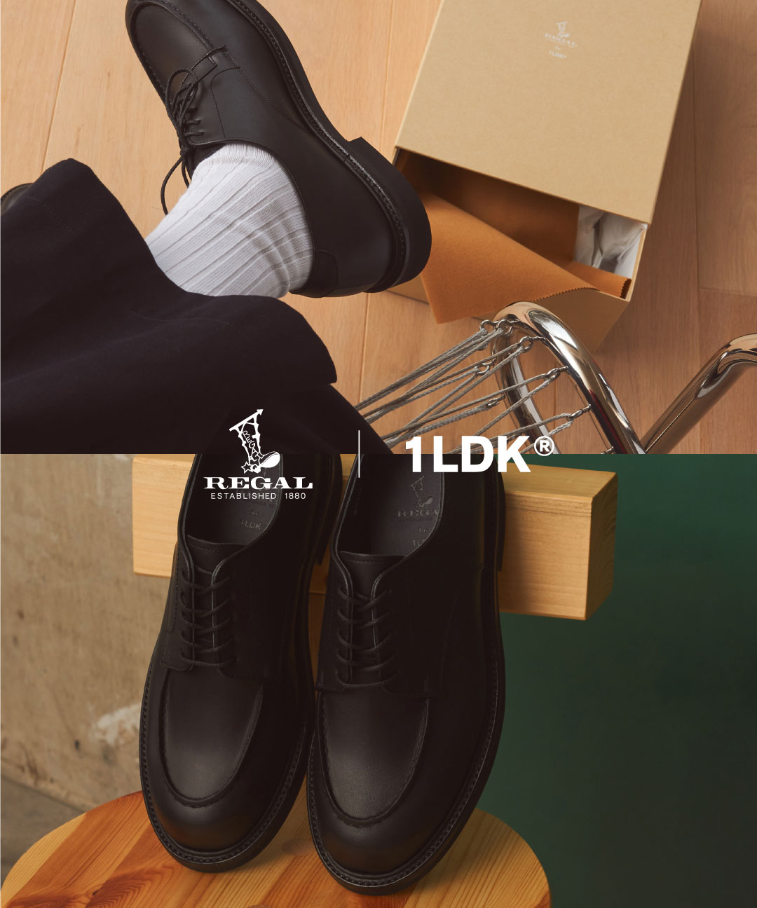 1LDK× REGAL Shoe \u0026 Co. U-tip GORE-TEXallweatherproof