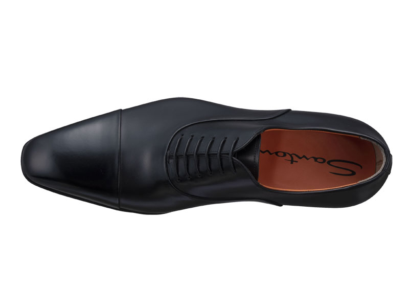 新品 UK6.5 santoni ストレートチップ 革靴 9625